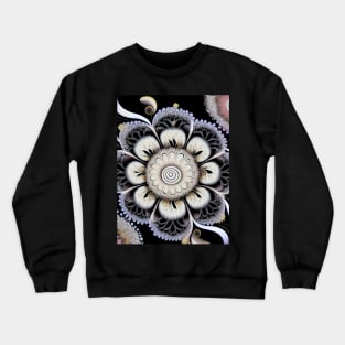 Flowing Shiny Flower Crewneck Sweatshirt